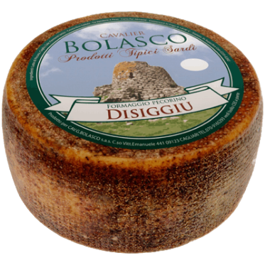 Formaggio Pecorino Disiggiu forma di formaggio in primo piano