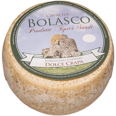 Pecorino Dolce Crapa forma di formaggio in primo piano